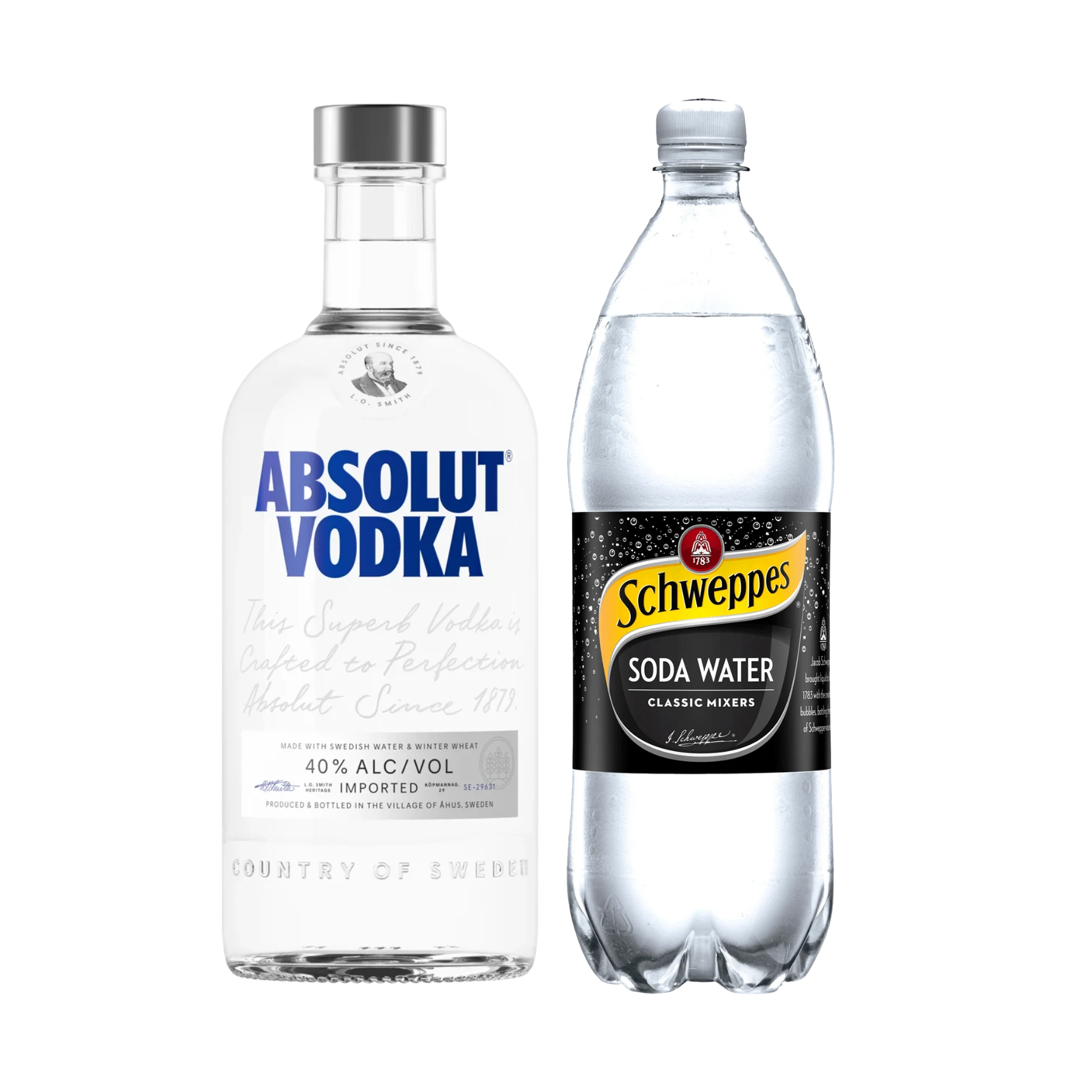 Absolut Soda (1x Absolut, 2 x 4 Soda Water 1.25L)