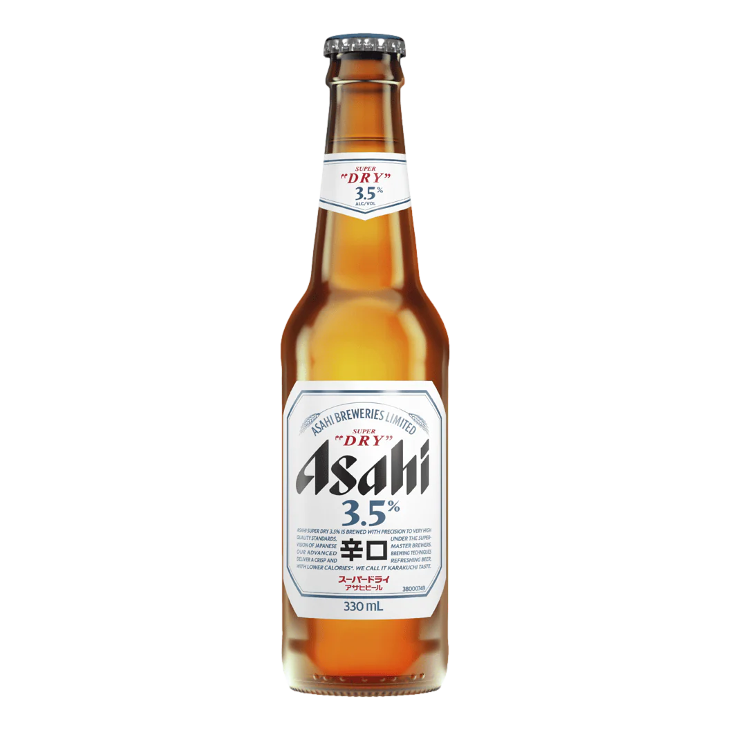 Asahi 3.5% Super Dry Bottles 330ml 6 Pack