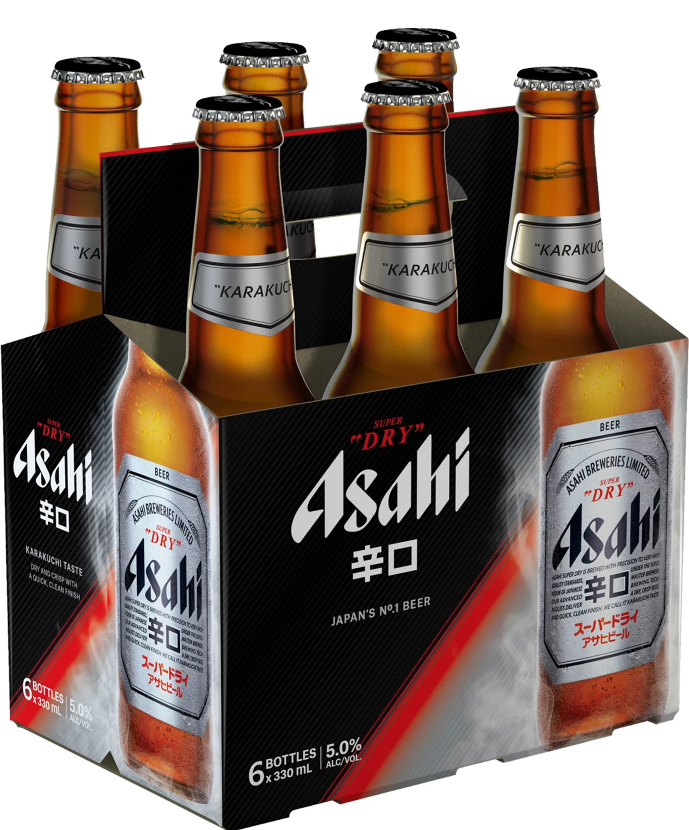 Asahi Bottles 6pk