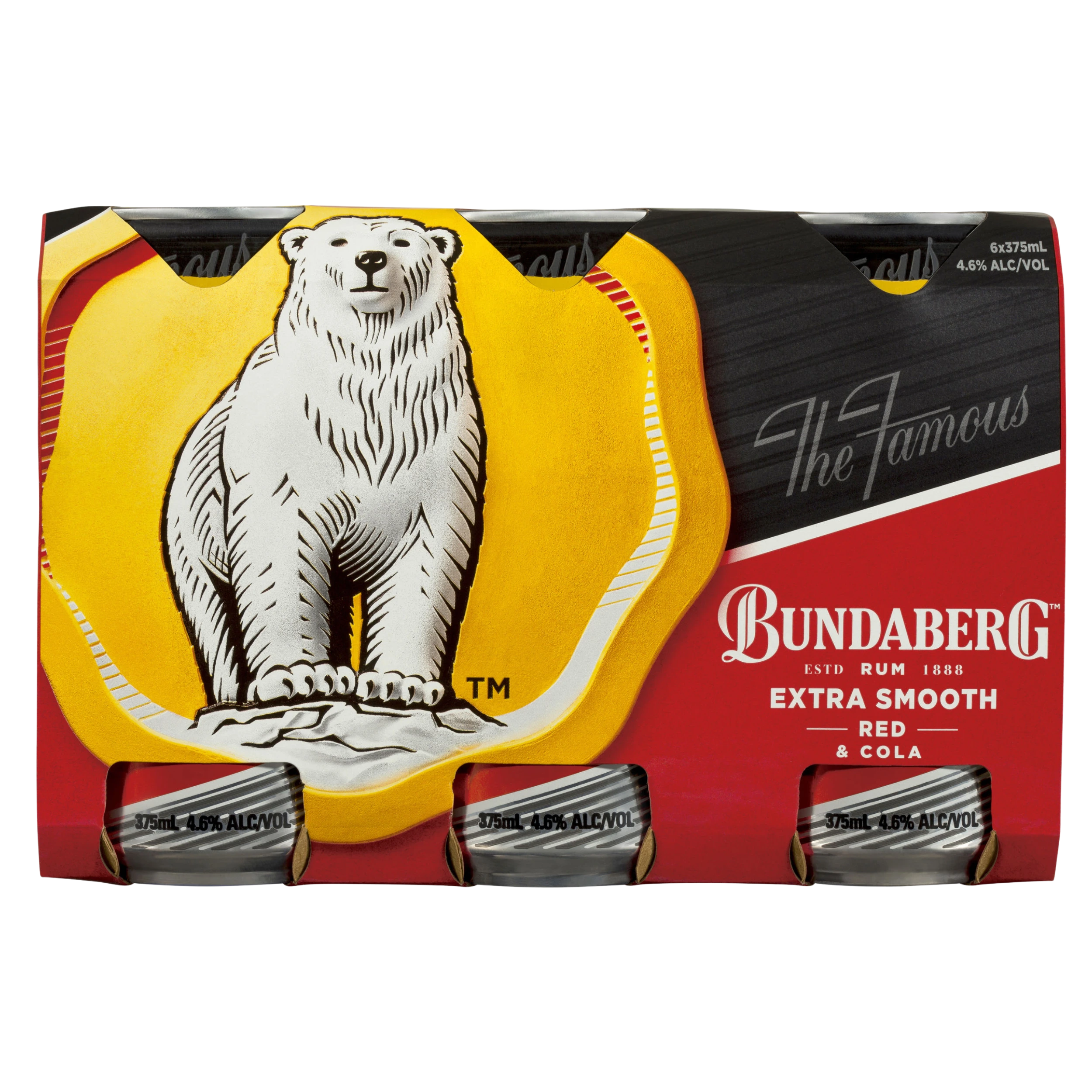 Bundaberg Extra Smooth Red & Cola 4.6% Cans 6 Pack