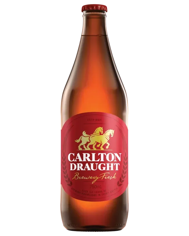 Carlton Draught Longneck 750mL 3 Pack