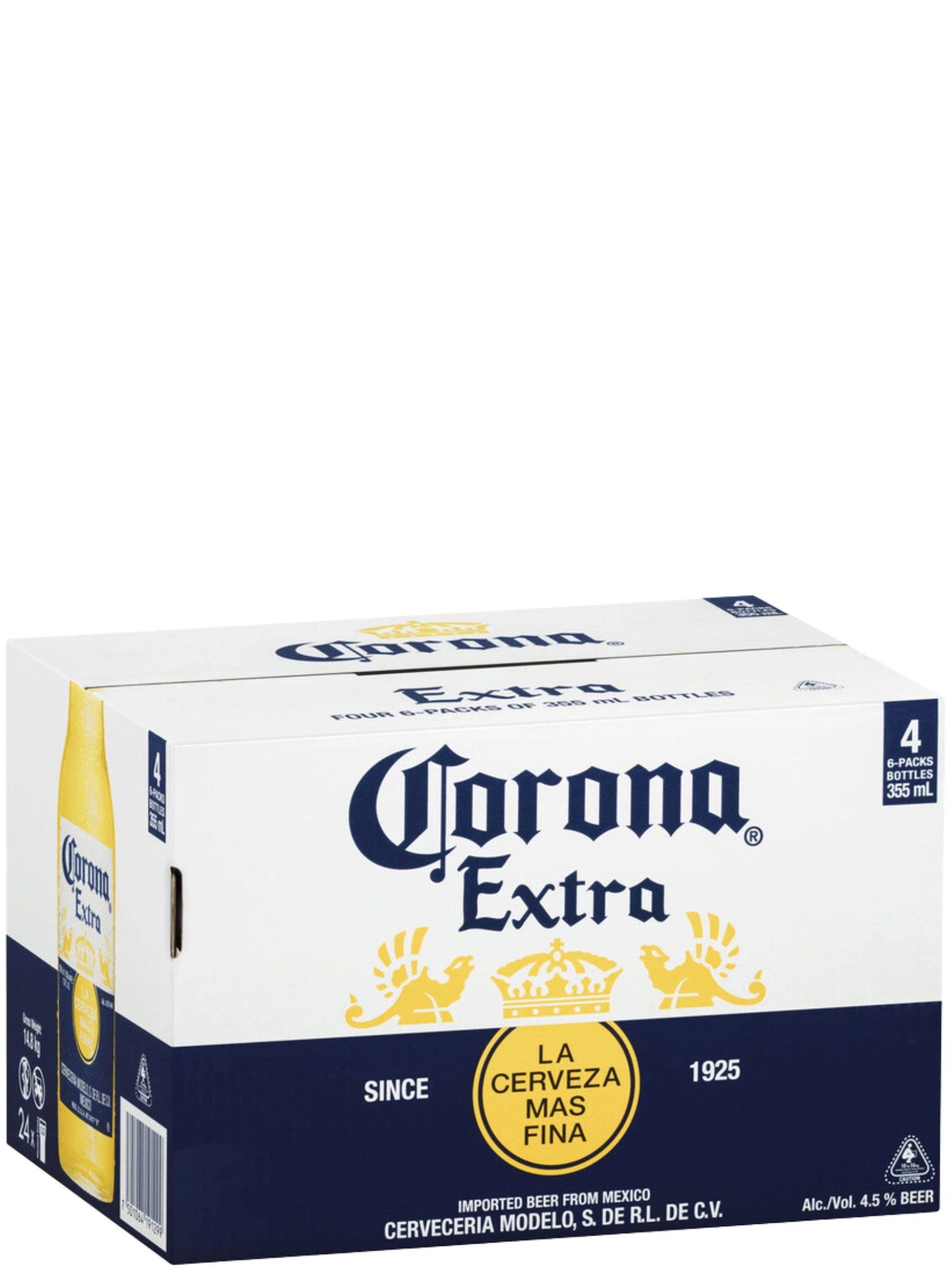 Corona Extra Beer Bottles 355mL 24 Pack