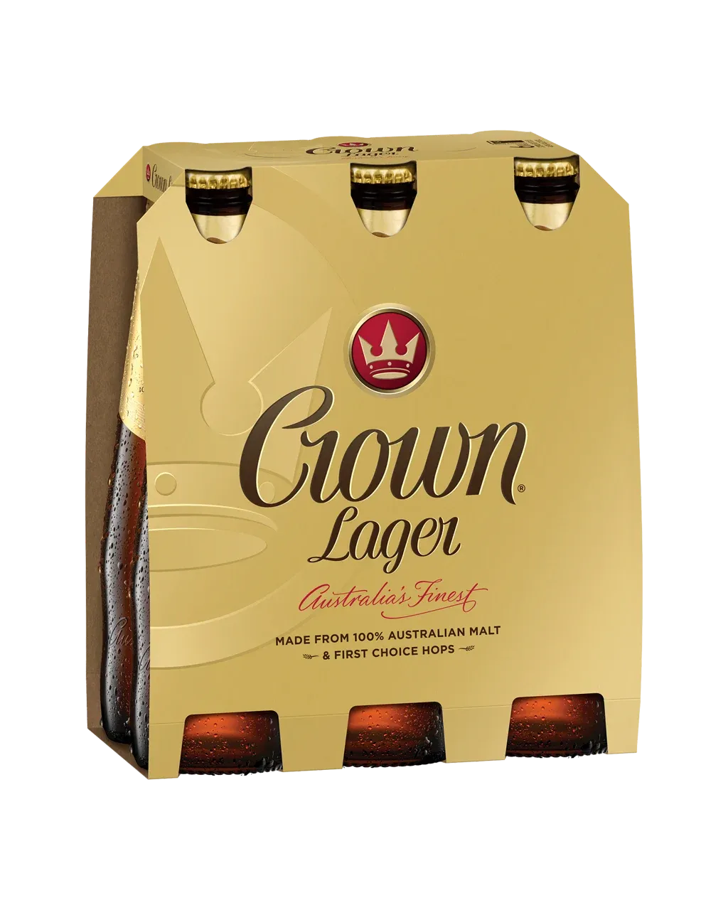 Crown Lager Bottles 375mL 6 Pack