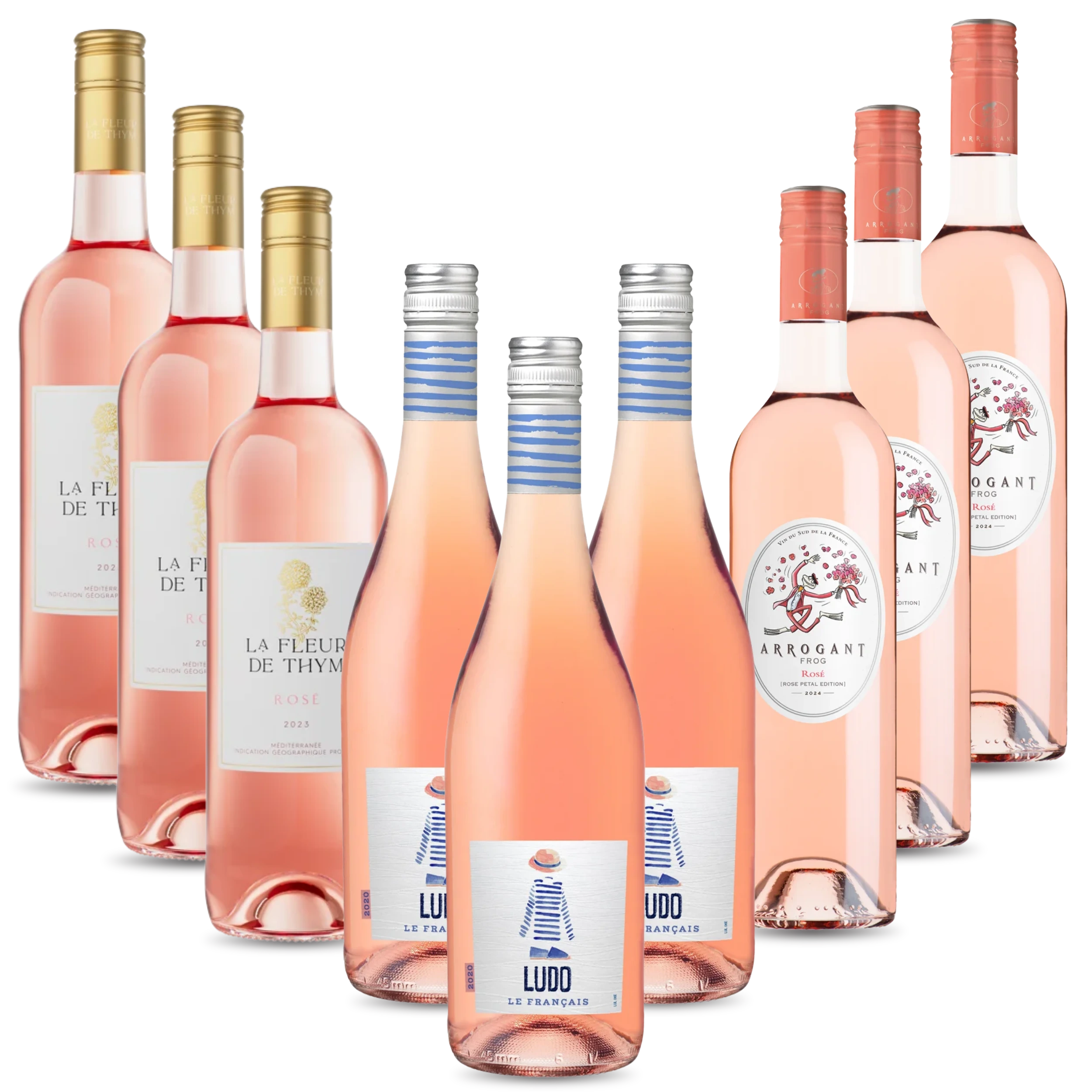 French Rosé / Rose Wine Collection - 9 Bottles