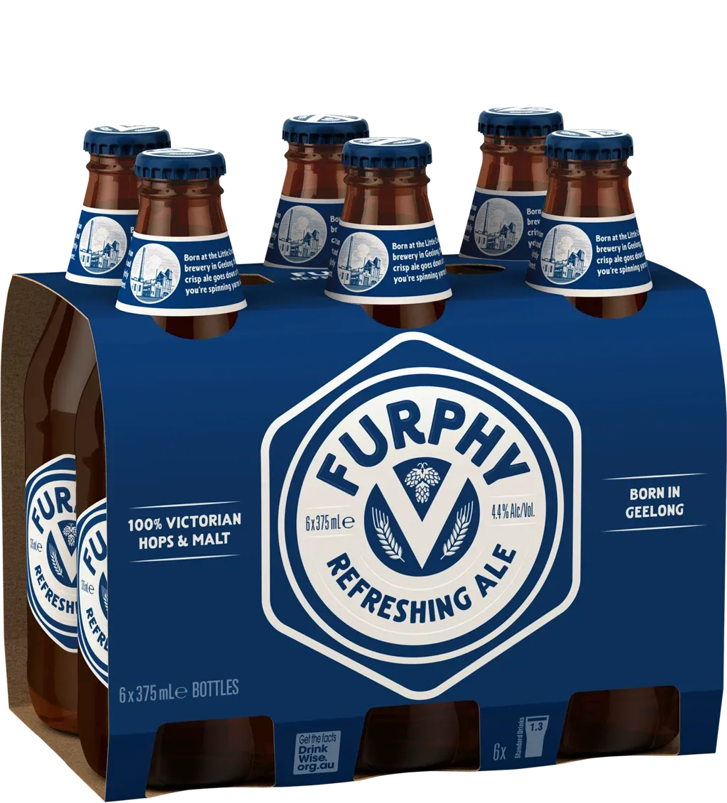 Furphy Original Refreshing Ale Bottles 375mL 6 Pack