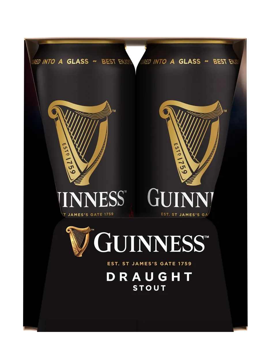 Guinness Draught Cans 470mL 4 Pack