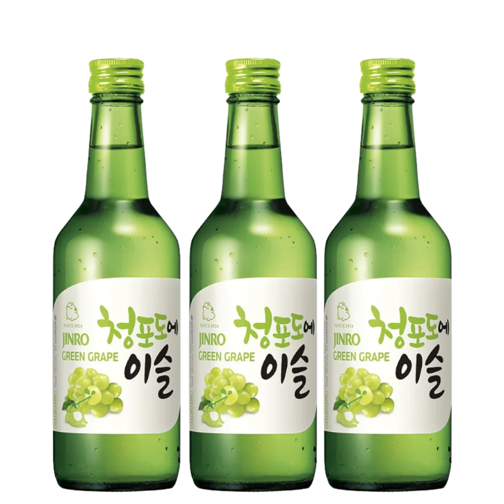 JINRO Grape Soju 360mL 3 Bottles