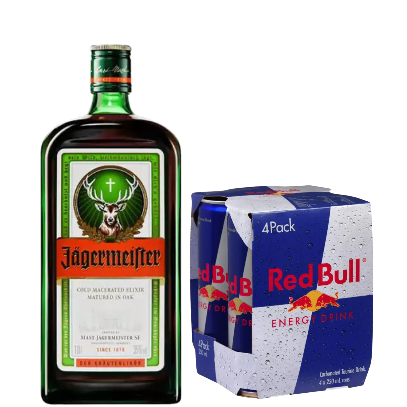 Jäger Bomb (1 x Jägermeister, 1 x Red Bull 4 Pack)