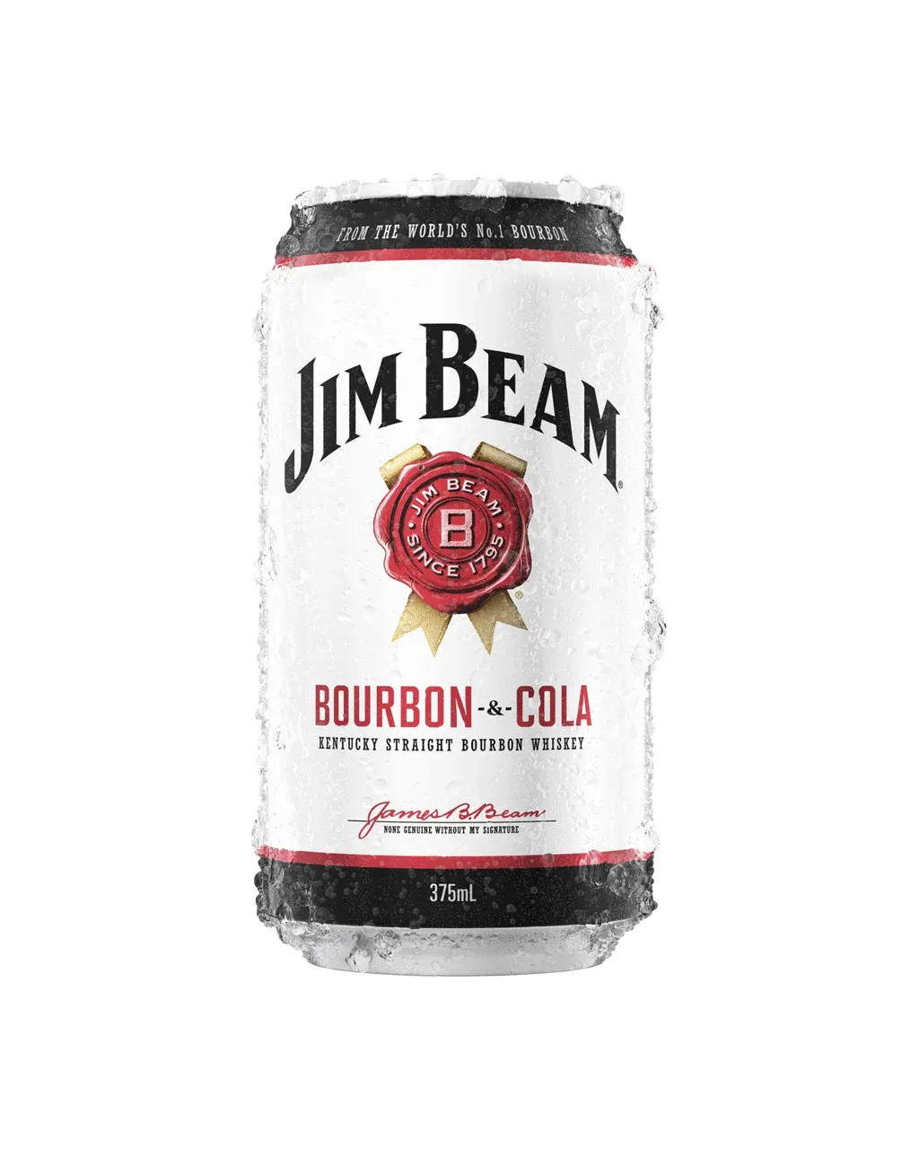 Jim Beam White Label Bourbon & Cola Cans 375mL 10 Pack