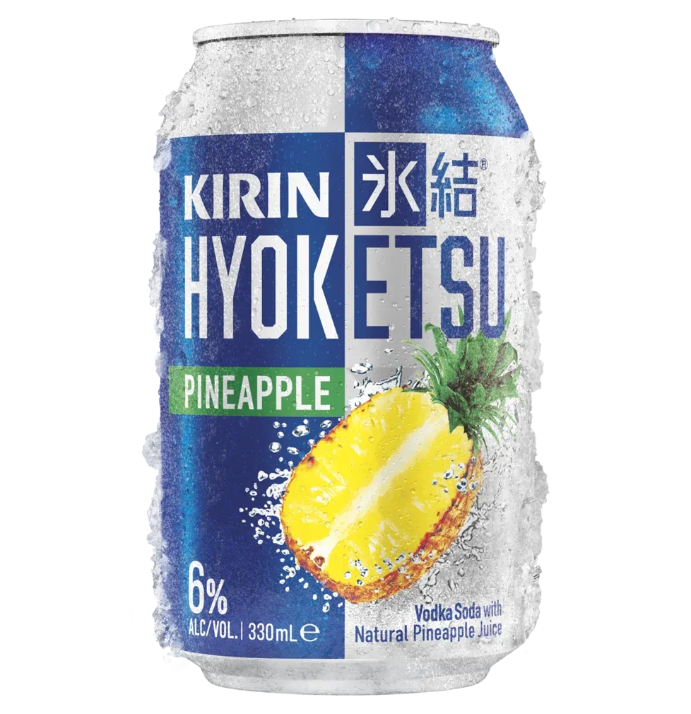 Kirin Hyoketsu Vodka Soda Pineapple Can 330mL
