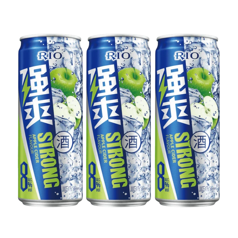 RIO Strong Apple Cider Vodka Can 500mL 3 Pack