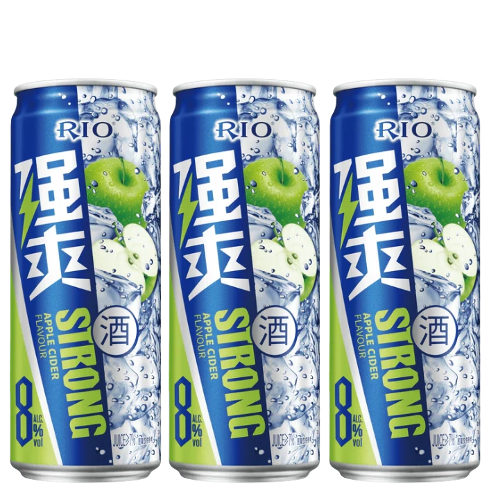 RIO Strong Apple Cider Vodka Can 500mL 3 Pack