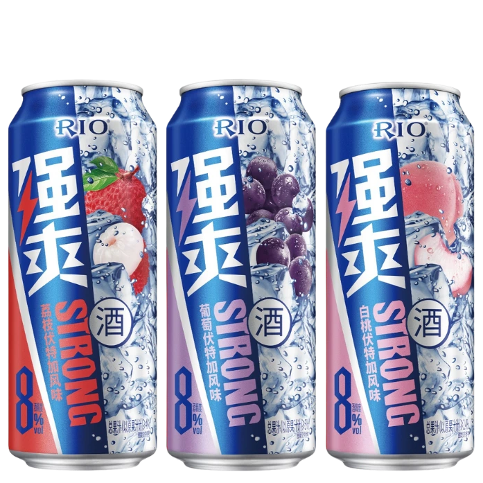 RIO Strong 3-Pack Mix (Peach, Grape, Lychee)
