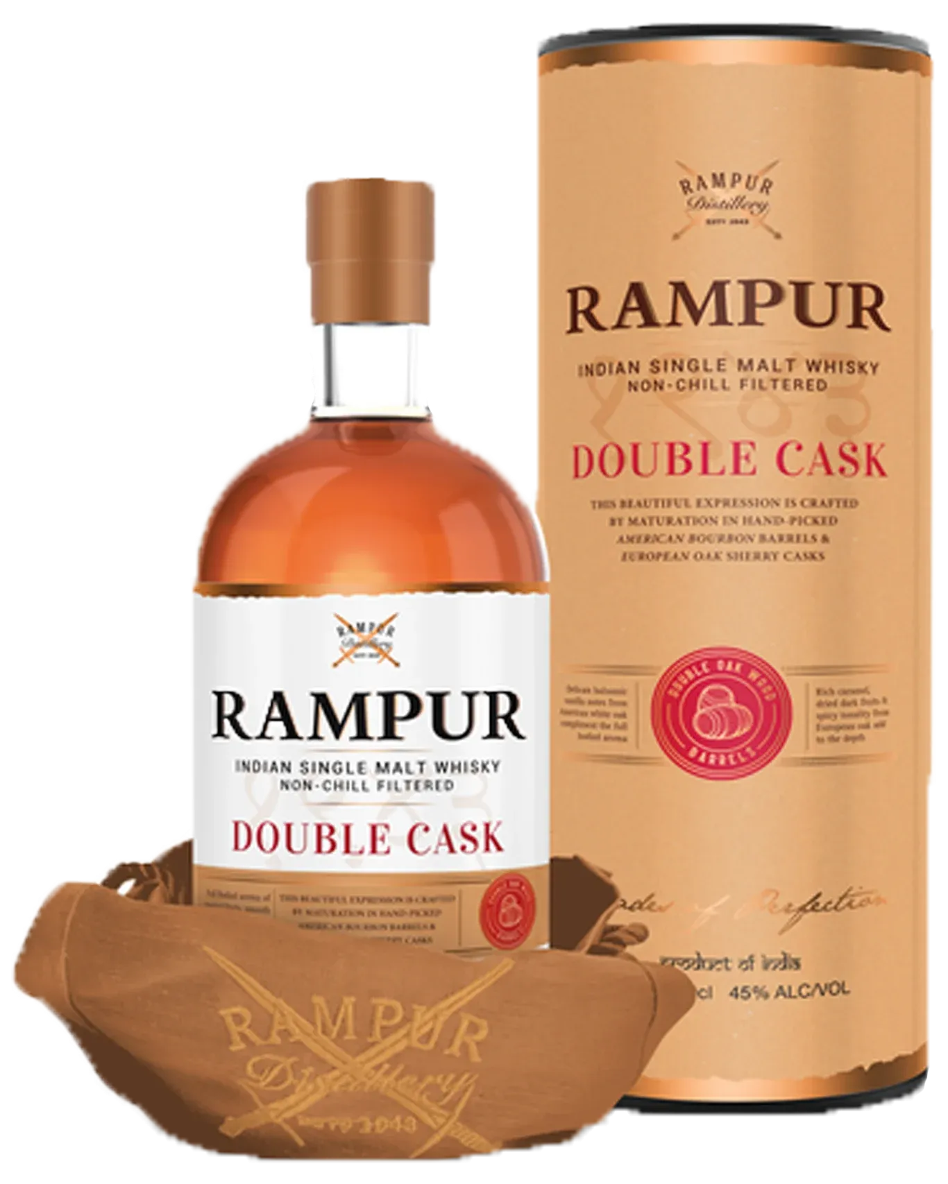 Rampur Double Cask Single Malt Whisky 700mL