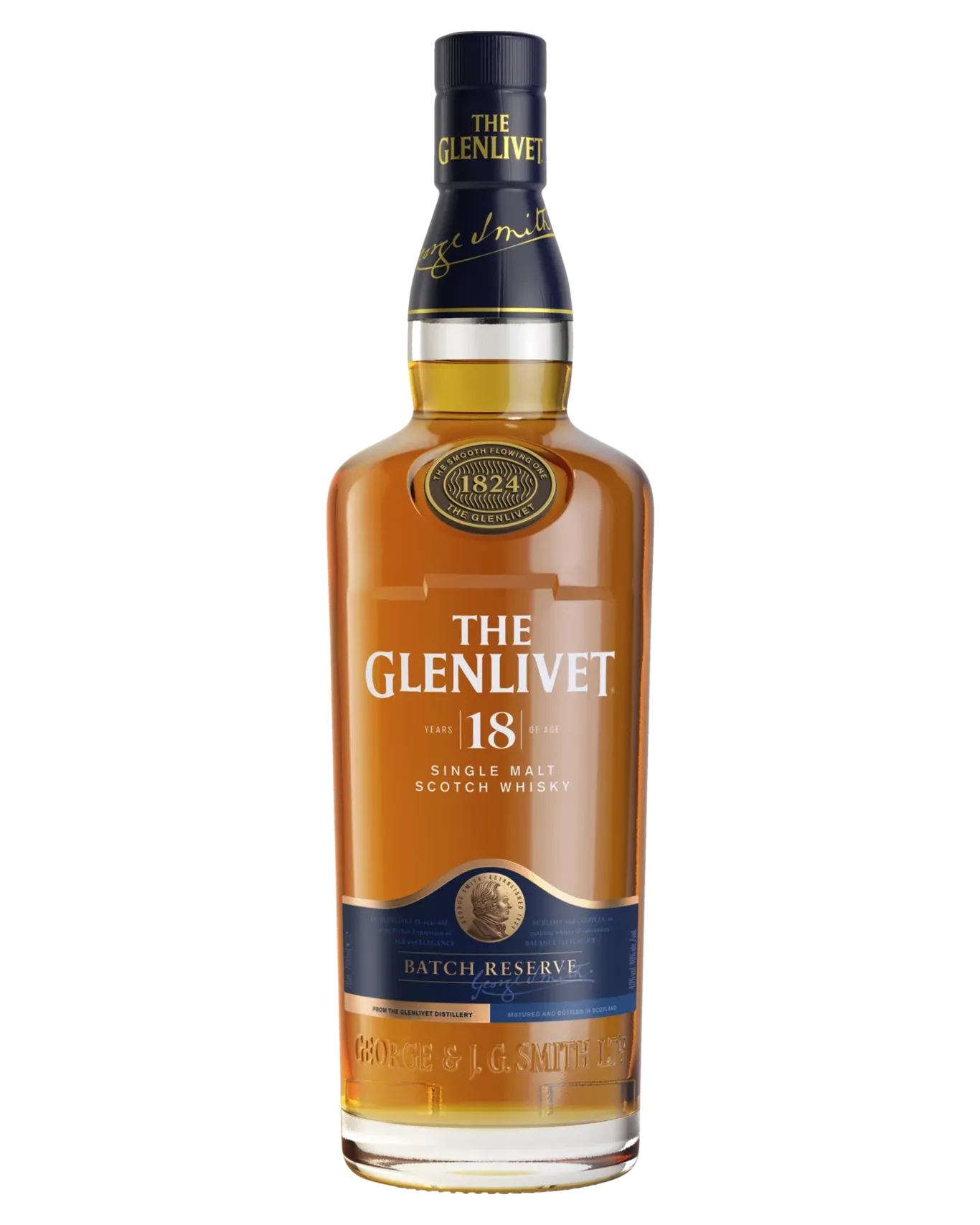 The Glenlivet 18 Year Old Single Malt Scotch Whisky 700mL