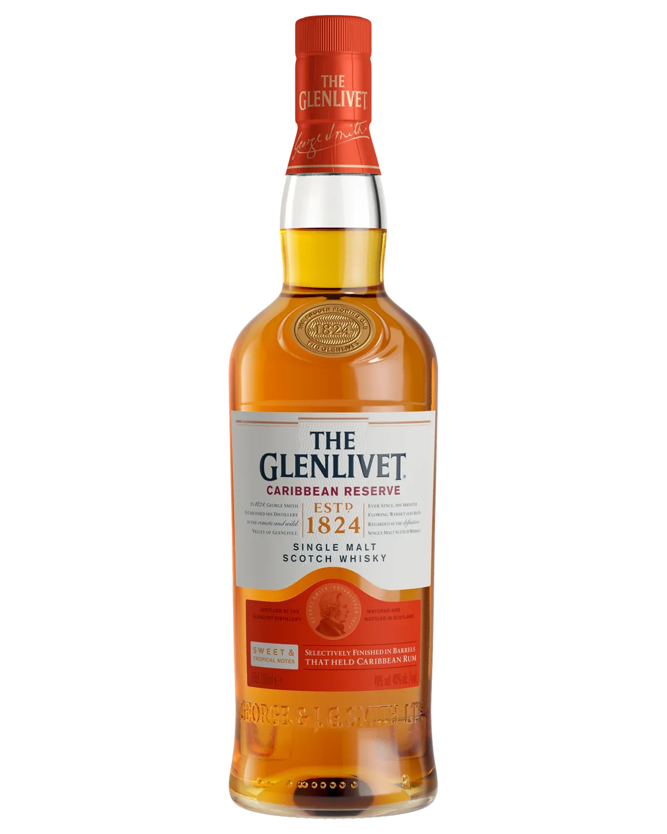 The Glenlivet Caribbean Reserve Single Malt Scotch Whisky 700mL