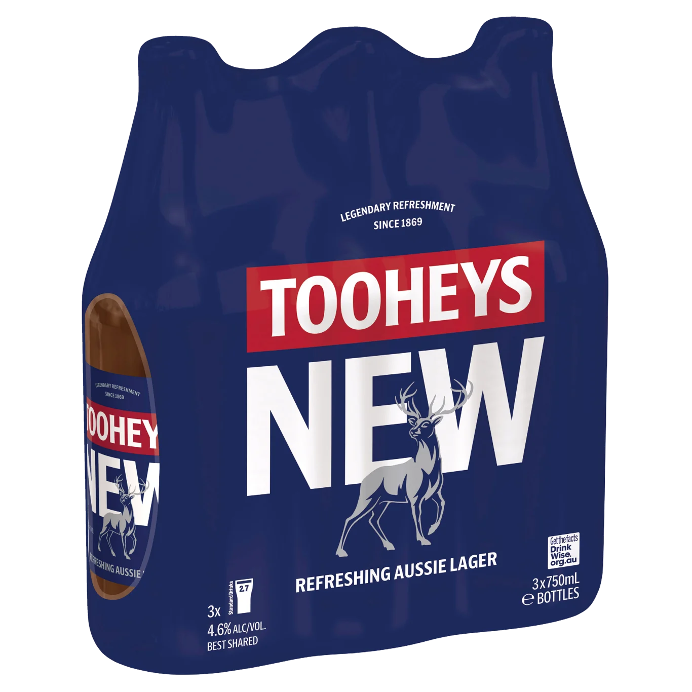Tooheys New Bottle 750mL 3 Pack