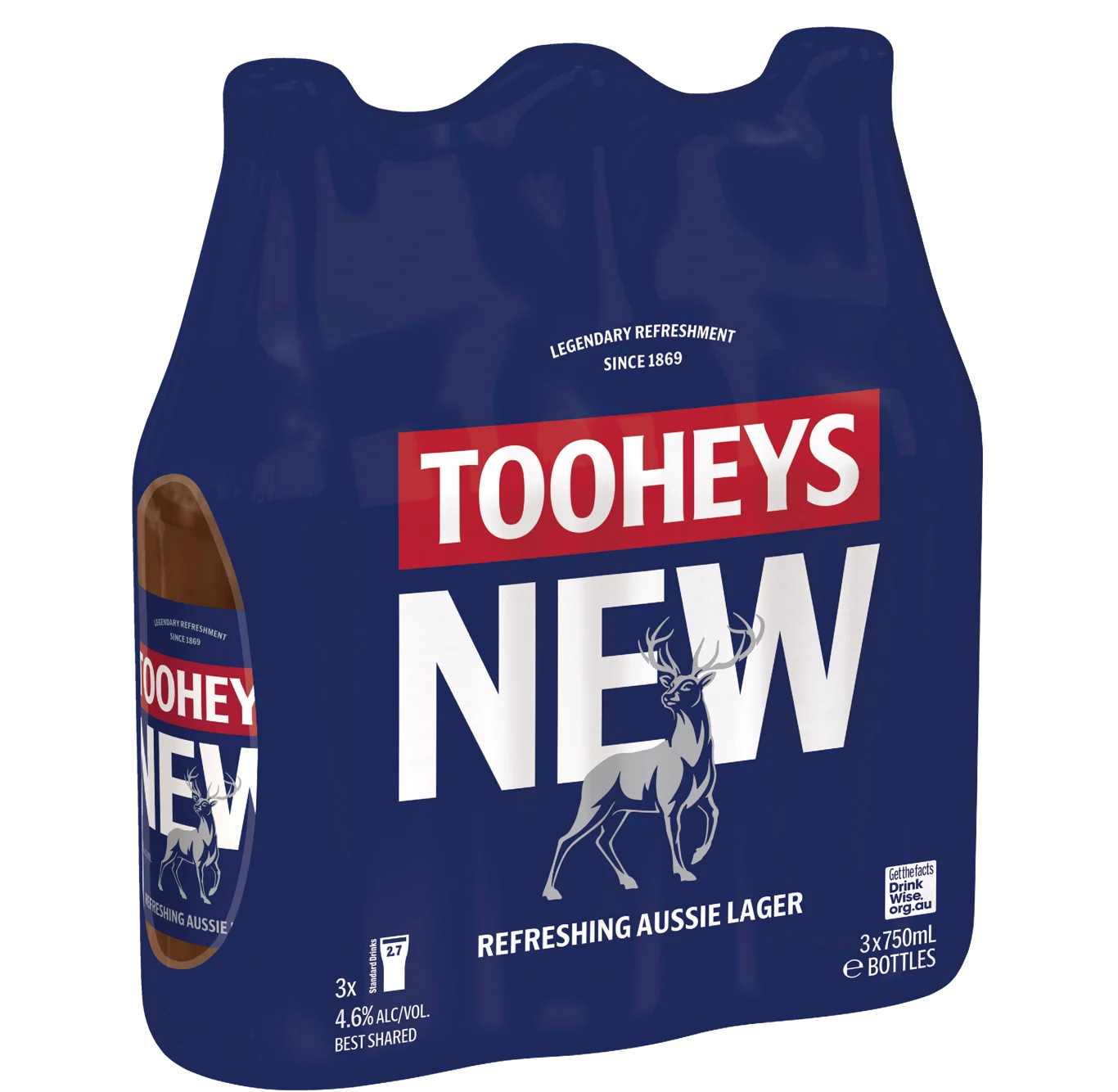 Tooheys New Bottle 750mL 3 Pack