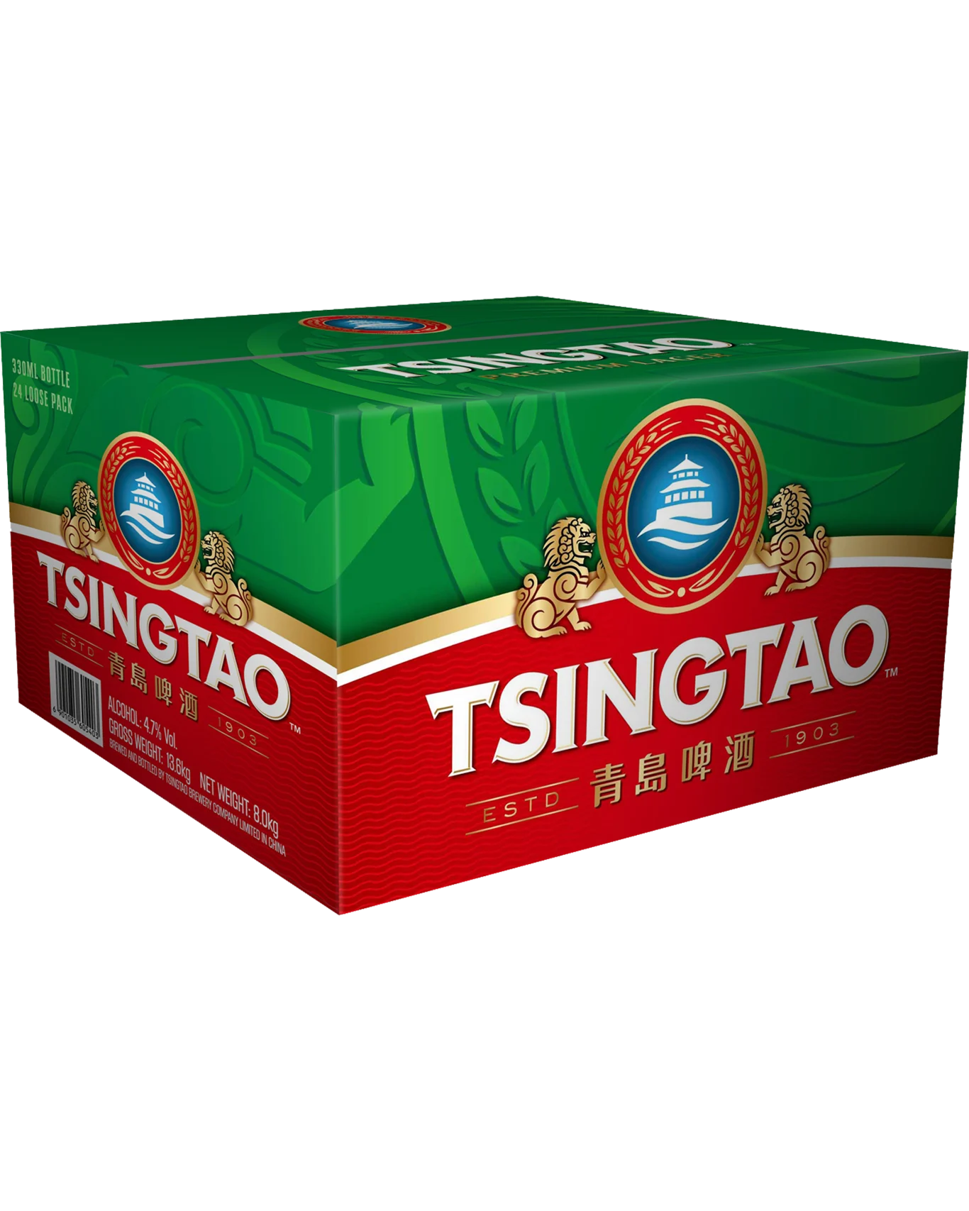 Tsingtao Premium Lager Bottles 330mL 24 Pack