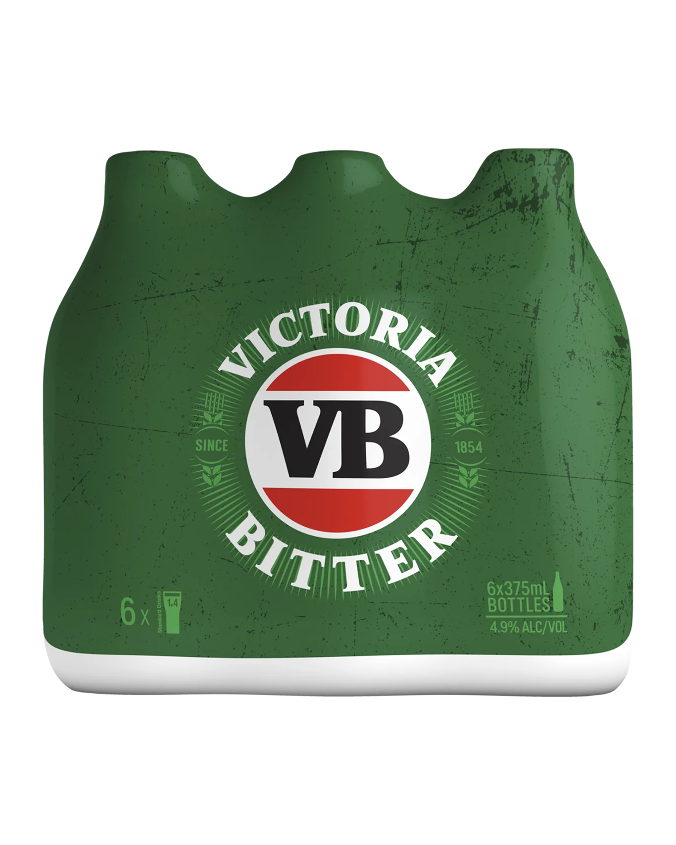 Victoria Bitter Lager Bottles 375mL 6 Pack