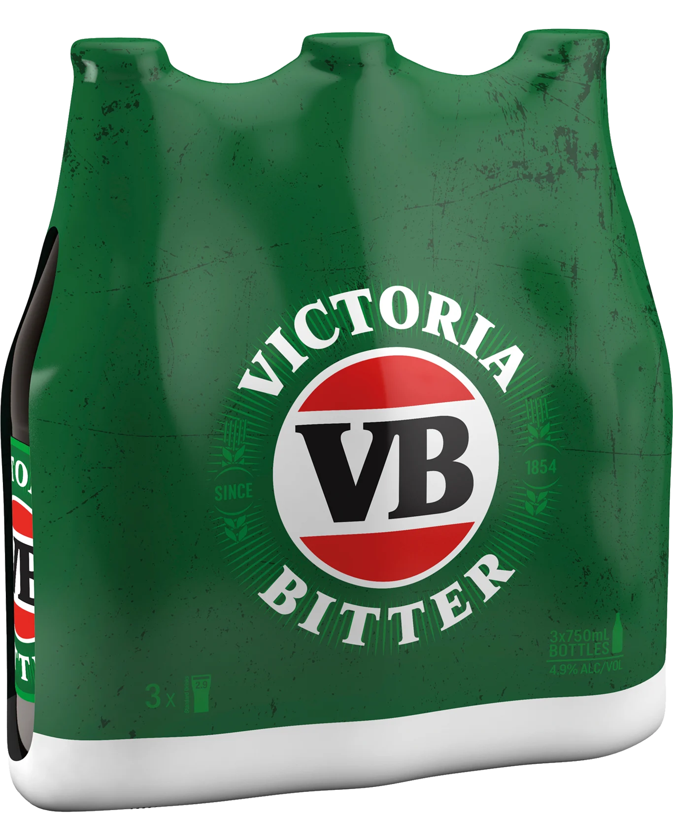 Victoria Bitter Lager Bottles 750mL 3 Pack