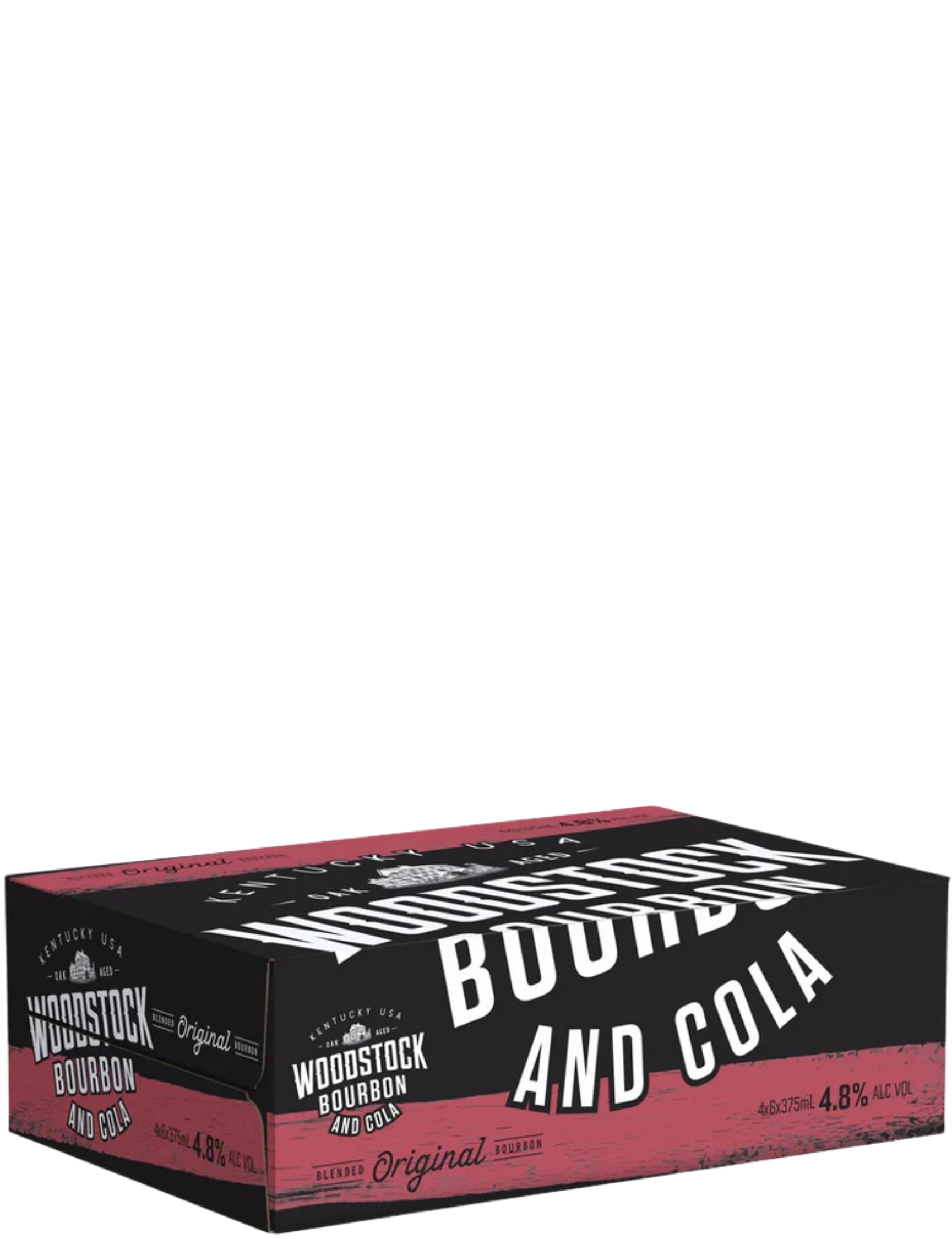 Woodstock Bourbon & Cola 4.8% Cans 375mL 24 Pack