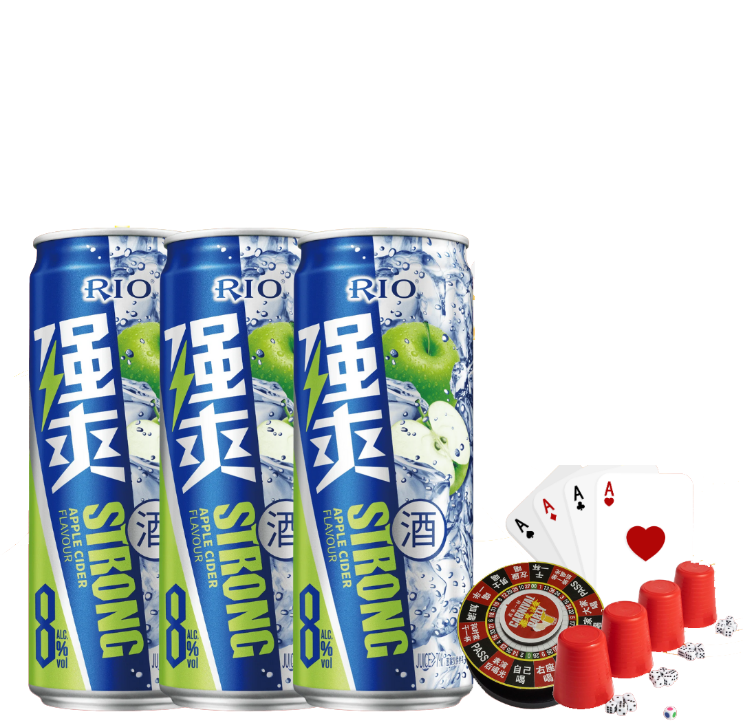 RIO Strong Apple Cider Vodka (CASE of 12) 500ml cans