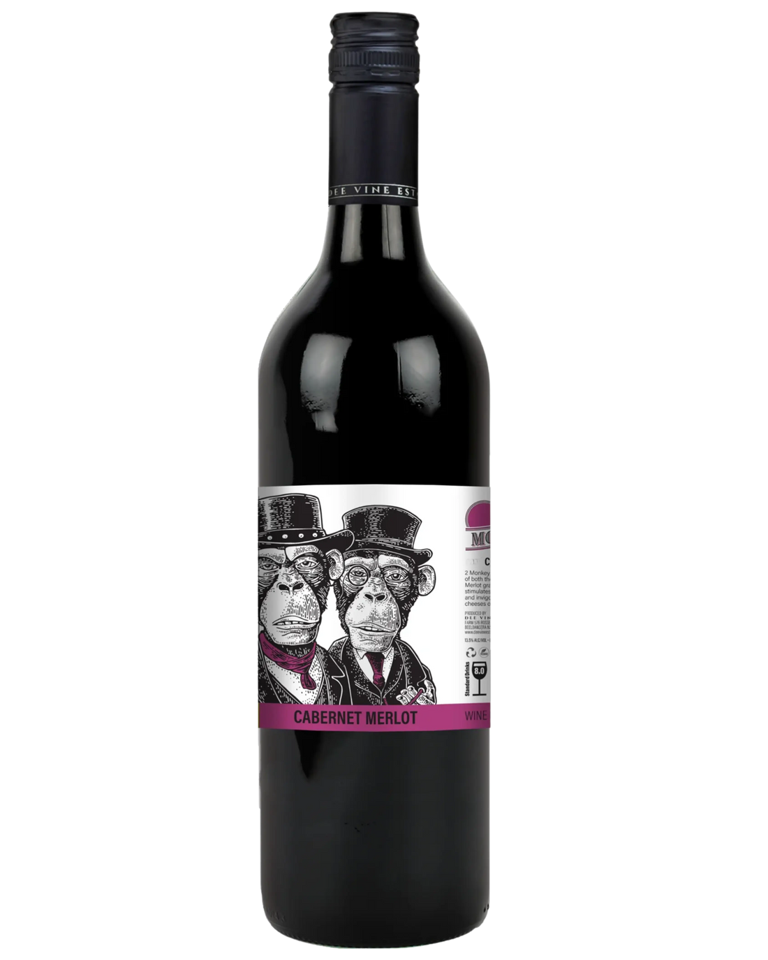 2 Monkeys Riverina Cabernet Merlot 750mL