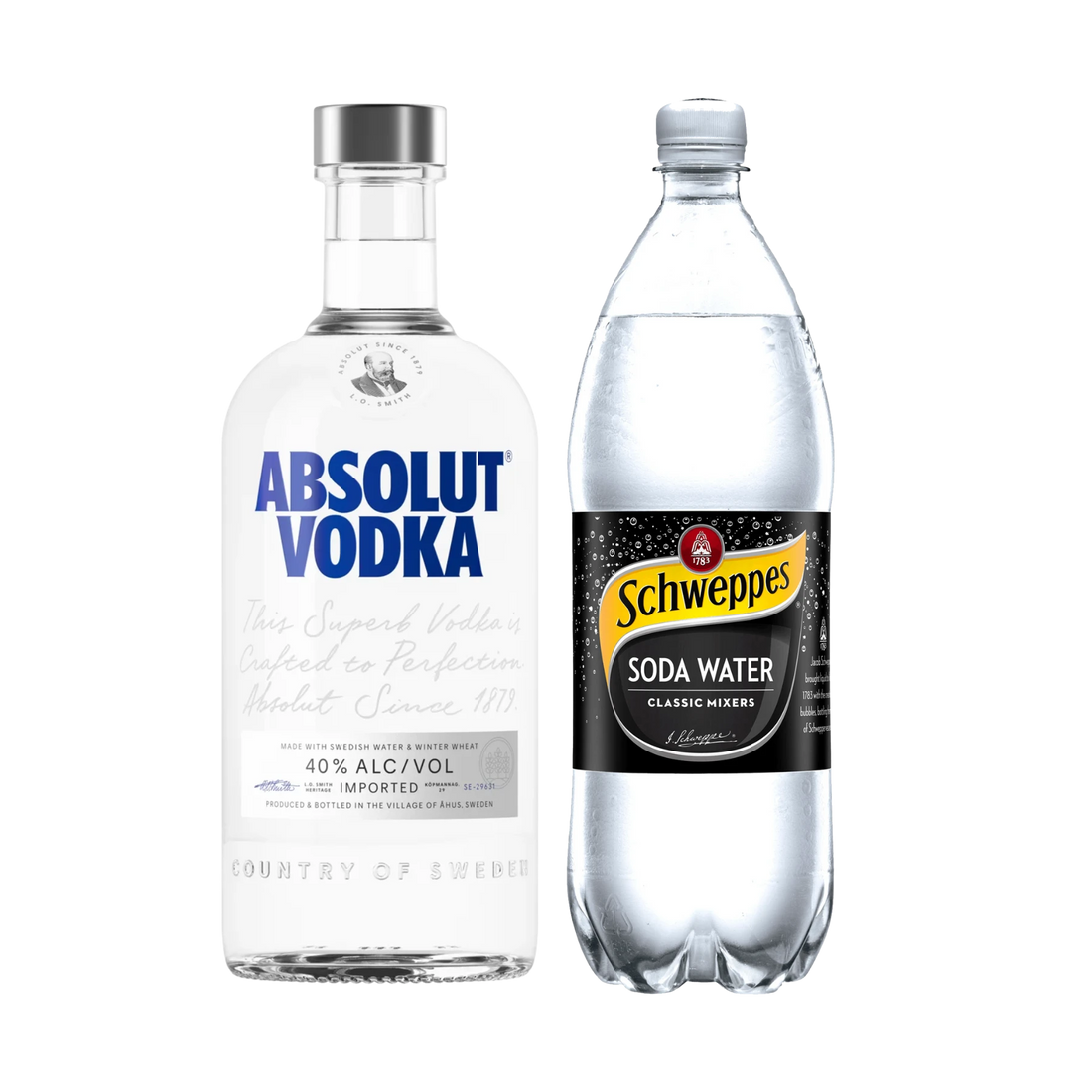 Absolut Soda (1x Absolut, 2 x 4 Soda Water 1.25L)