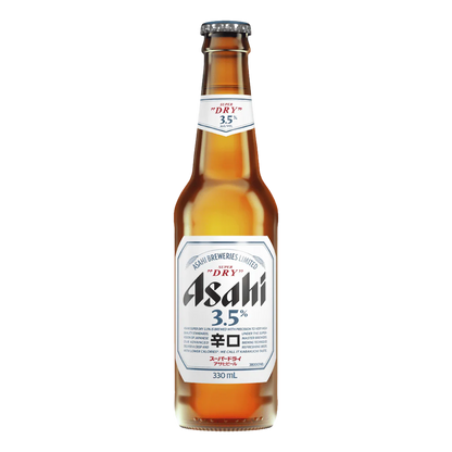 Asahi 3.5% Super Dry Bottles 330ml 12 Pack