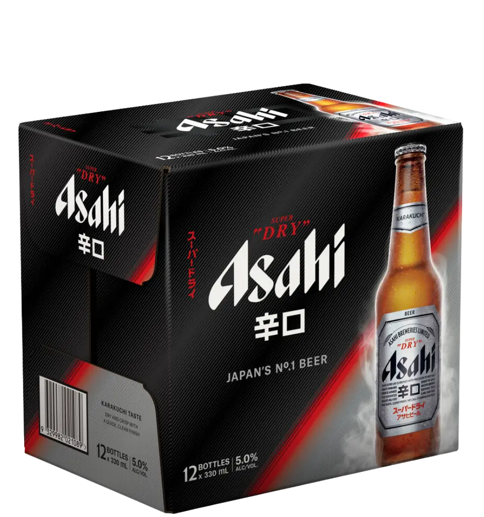 Asahi Super Dry Bottles 330mL 12 Pack