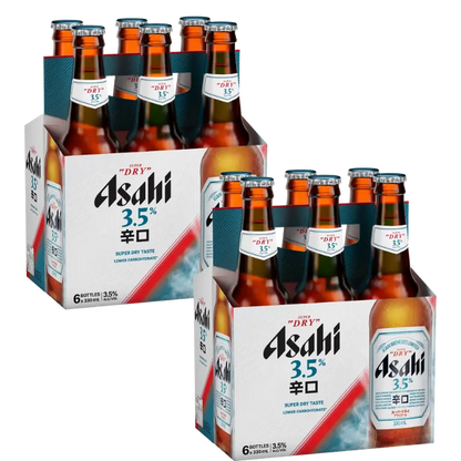 Asahi 3.5% Super Dry Bottles 330ml 12 Pack