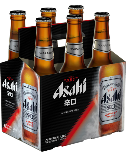 Asahi Bottles 6pk