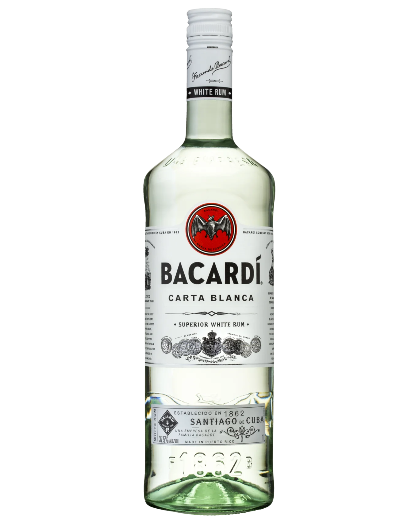 Bacardi Carta Blanca Rum 1L