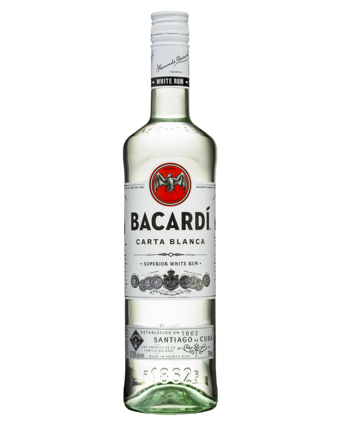 Bacardi Carta Blanca Rum 700mL