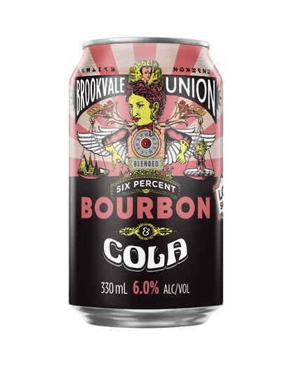 Brookvale Union Bourbon &amp; Cola Cans 330mL 4 Pack