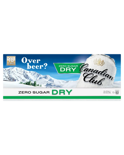 Canadian Club Whisky &amp; Dry Cans 375mL 10 Pack