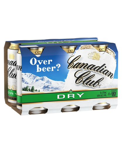 Canadian Club Whisky &amp; Dry Cans 375mL 6 Pack