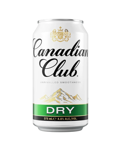 Canadian Club Whisky &amp; Dry Cans 375mL 6 Pack