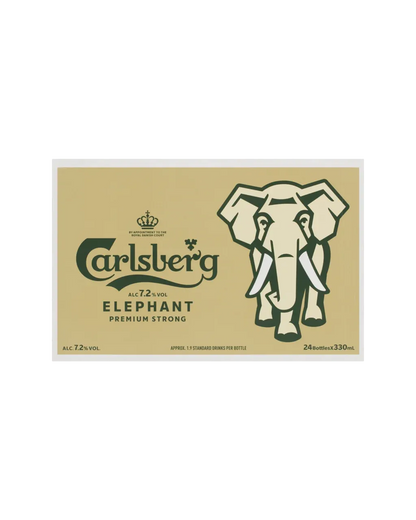 Carlsberg Elephant Premium Strong Lager 330mL 24 Pack