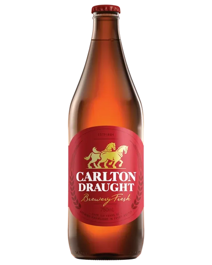 Carlton Draught Longneck 750mL 3 Pack