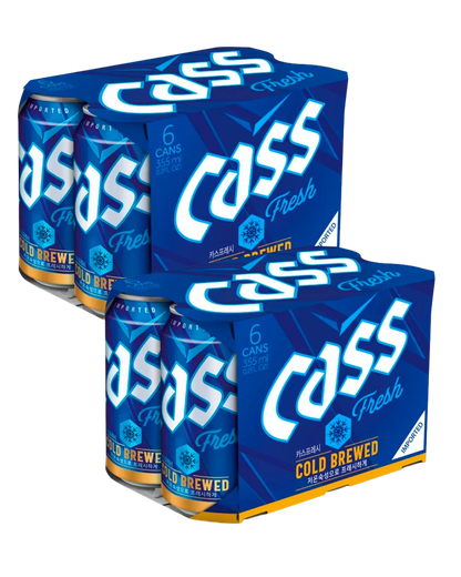 Cass Fresh Beer Cans 355mL 12 Pack