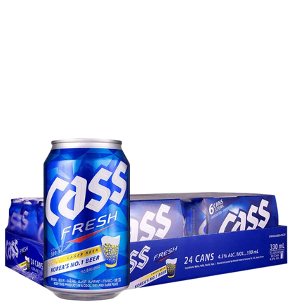 Cass Fresh Beer Can 355mL 24 Pack