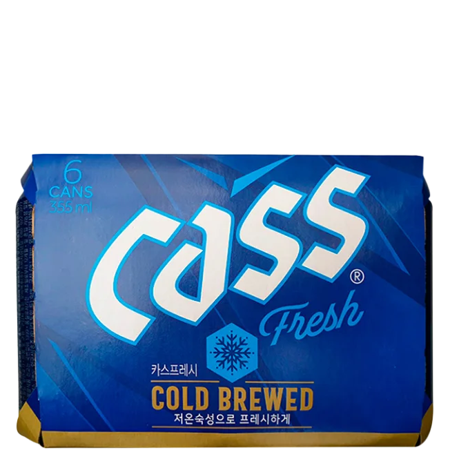 Cass Fresh Beer Can 355mL 6 Pack