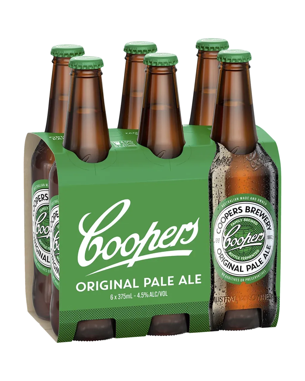 Coopers Pale Ale Bottles 375mL 6 Pack