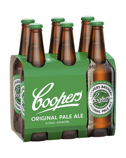 Coopers Pale Ale Bottles 375mL 6 Pack