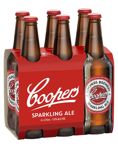 Coopers Sparkling Ale Bottles 375mL 6 Pack