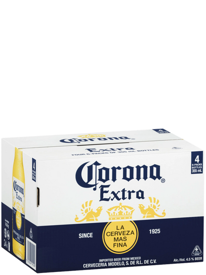 Corona Extra Beer Bottles 355mL 24 Pack