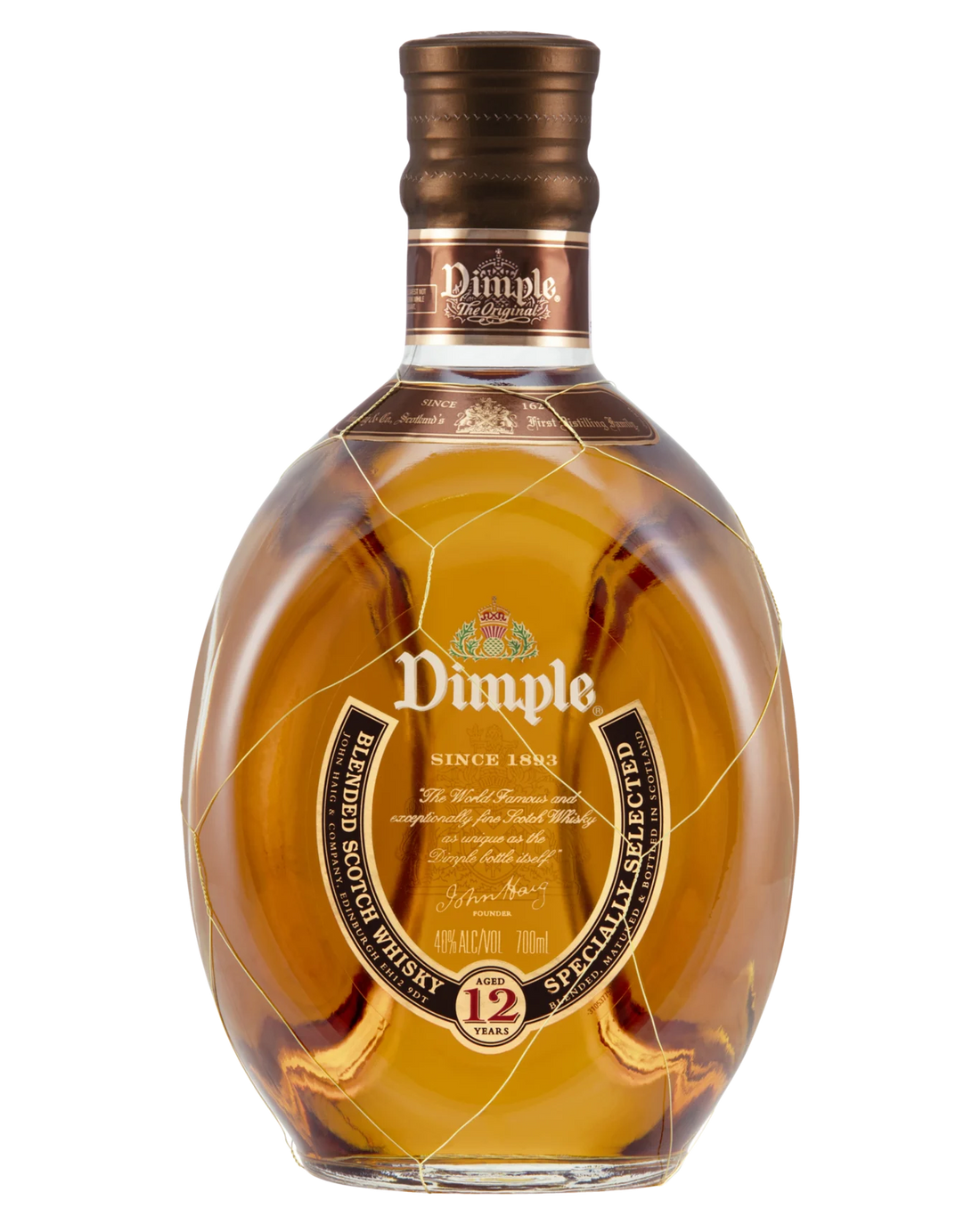 Dimple 12 Year Old Blended Scotch Whisky 700mL