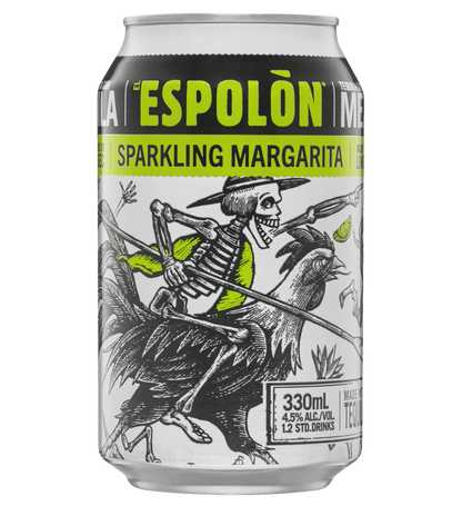 Espolon Sparkling Margarita 330mL Cans 4 Pack